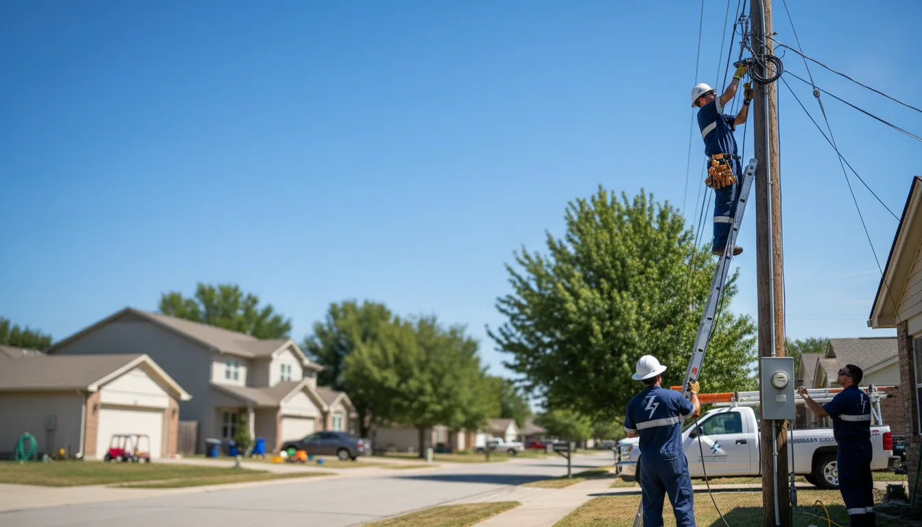 Residential electrician providing installation services in West Union, MN